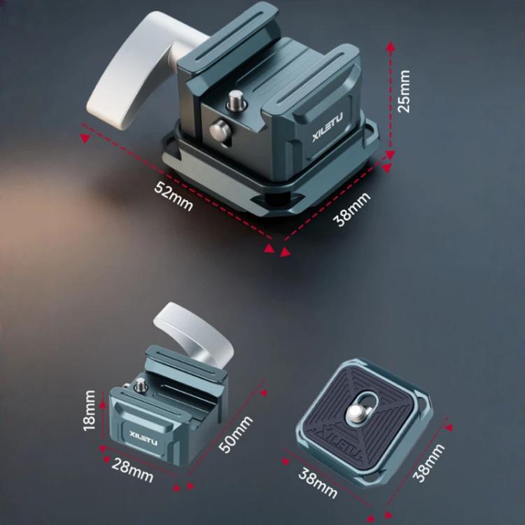 XILETU PC-38 NATO Rail Clamp For DJI RS Series Stabilizer Arca-Swiss Compatible QR Mount Adapter