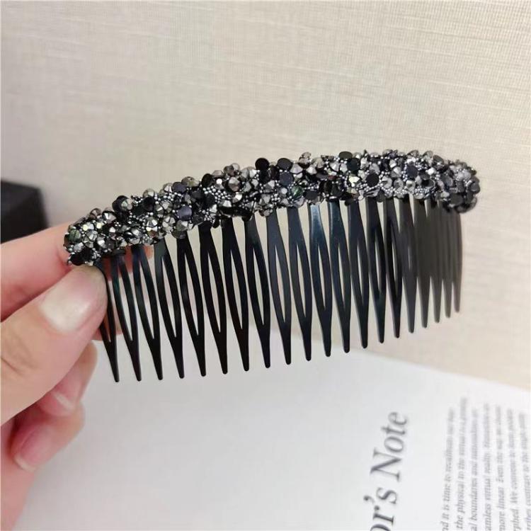 Sparkly Hair Clip Slide Comb for Bangs and Flyaways Shiny Hair Finisher for Forehead, Sides, and Back of Head