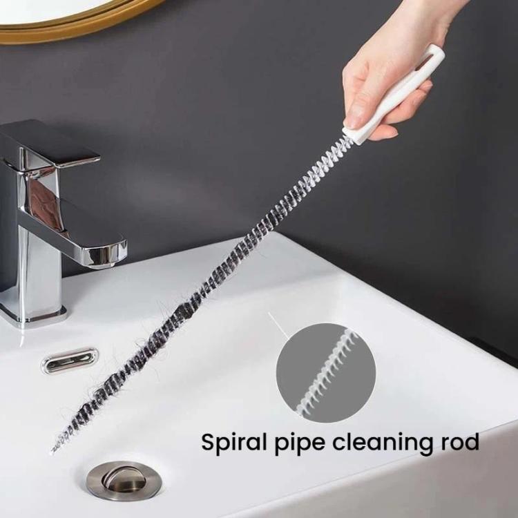 LsCook 60cm Pipe Cleaning Brush Drain Hair Removal Pipe Unclogging Tool - OPP Bag