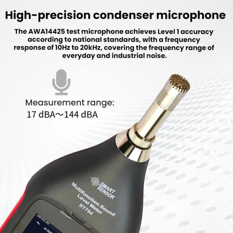 SMART SENSOR High-Precision Integrating Statistical Decibels Detector - ST754  English
