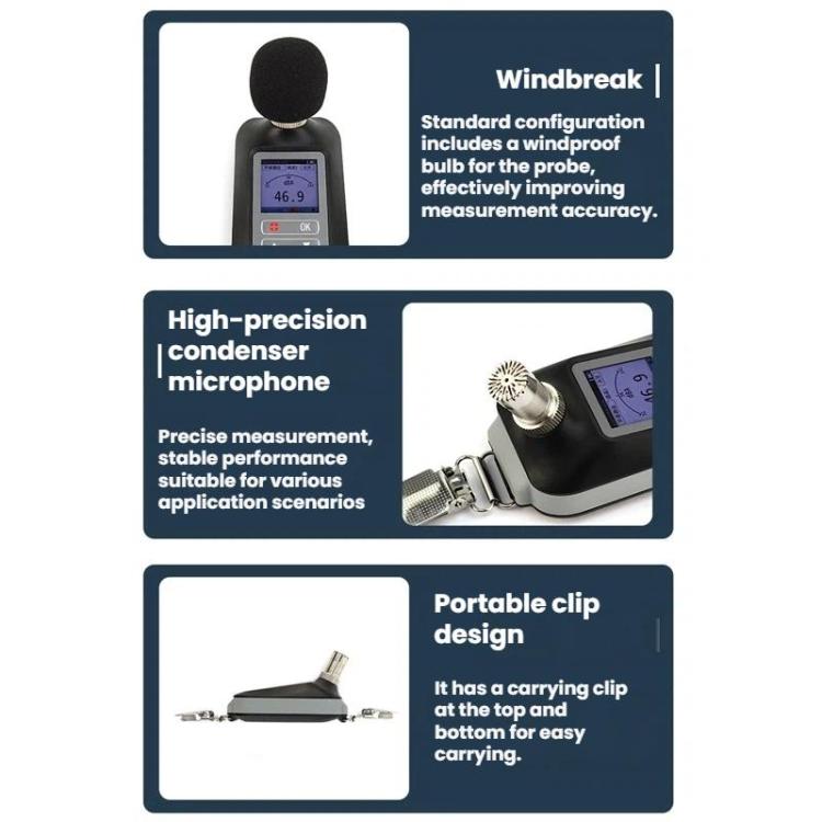 SMART SENSOR Level 2 Precision Integral Statistical Noise Tester - ST864 English