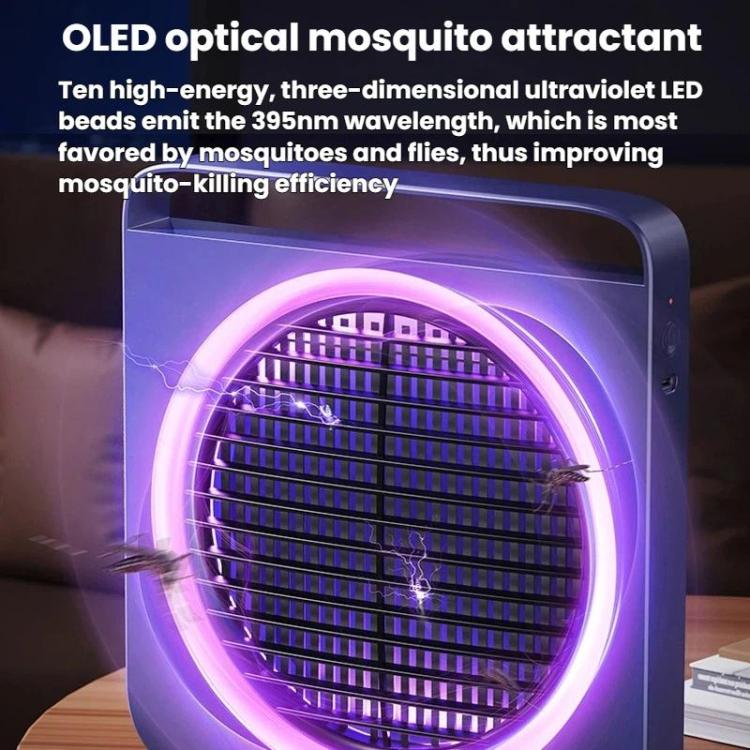 M1 Home Use Quiet Electric Mosquito Killer Outdoor Mosquito Attractor, Catcher, Repeller, Spec: Plug-in White