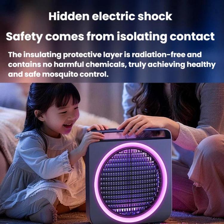M1 Home Use Quiet Electric Mosquito Killer Outdoor Mosquito Attractor, Catcher, Repeller, Spec: Rechargeable Blue