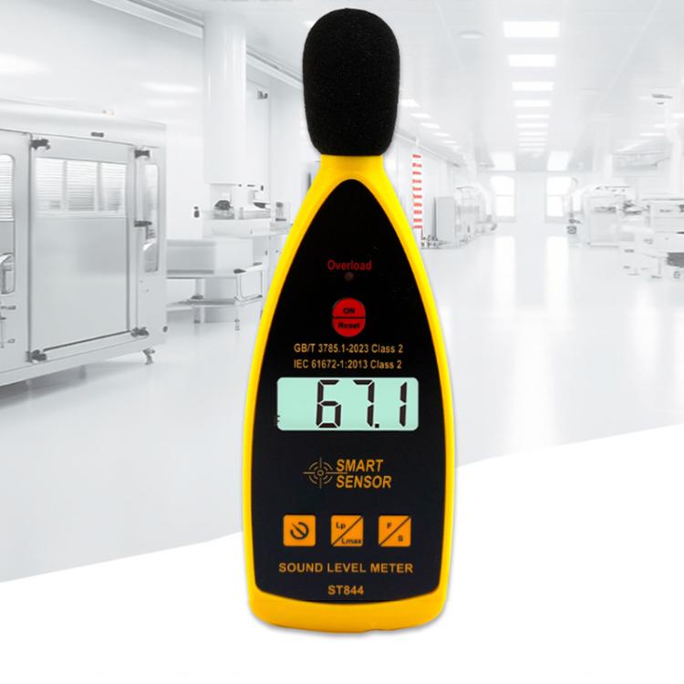 SMART SENSOR High-Precision Decibels Sound Noise Level Tester - ST844 English