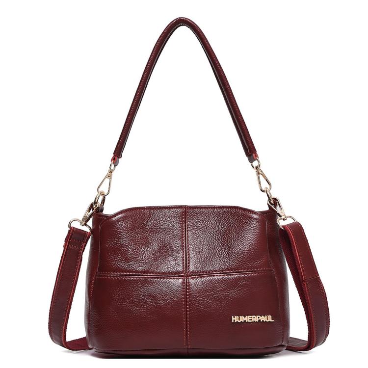 HUMERPAUL WB202 Women Leather Shoulder Bag Large Capacity Crossbody Bag