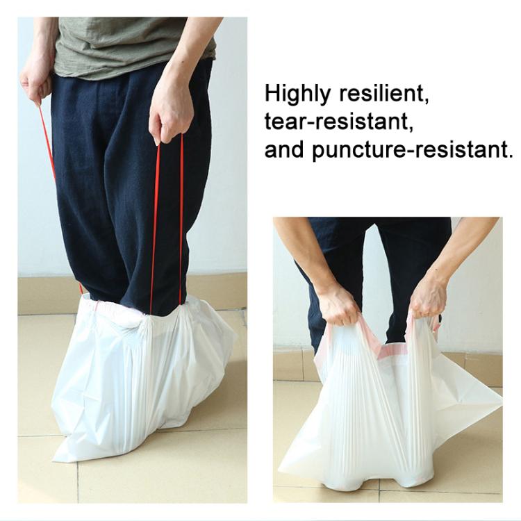 20 Counts 65x40cm Drawstring Cat Litter Box Liners Kitty Litter Bags Scratch-Resistant Waste Bags With Easy-Pull Handles