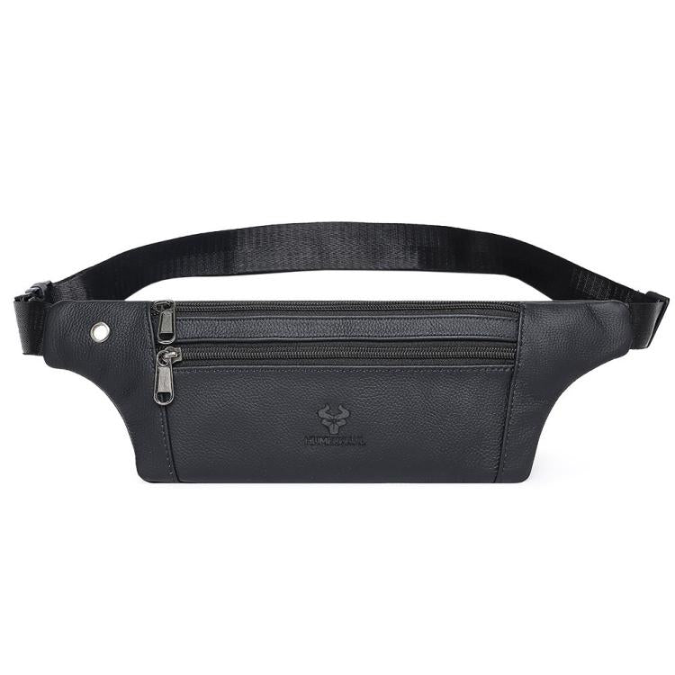 HUMERPAUL MH483 Men Leather Waist Bag Multifunctional Casual Crossbody Bag
