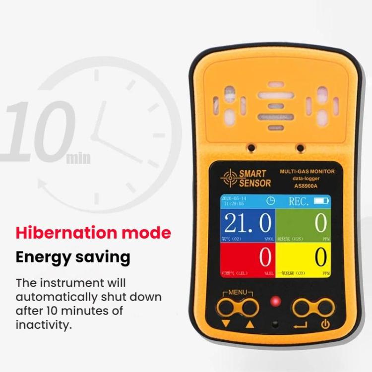 SMART SENSOR 4 In 1 Explosion-Proof Space Gas Detector - AS8900A English