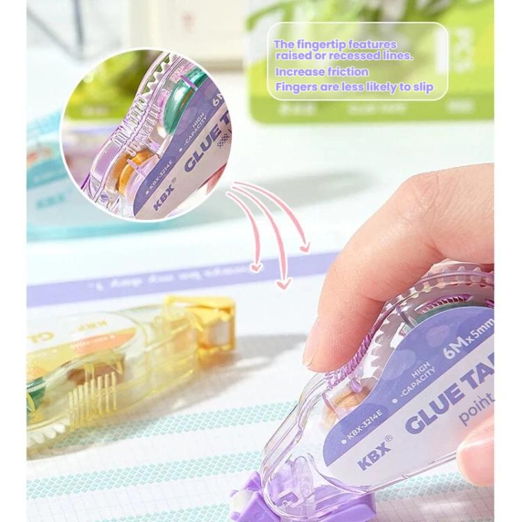 6m X 5mm Erasable Glue Tape Roller Dot Liner Glue High Tack No-Mess Adhesive Applicator For Scrapbooking, Arts And Crafts