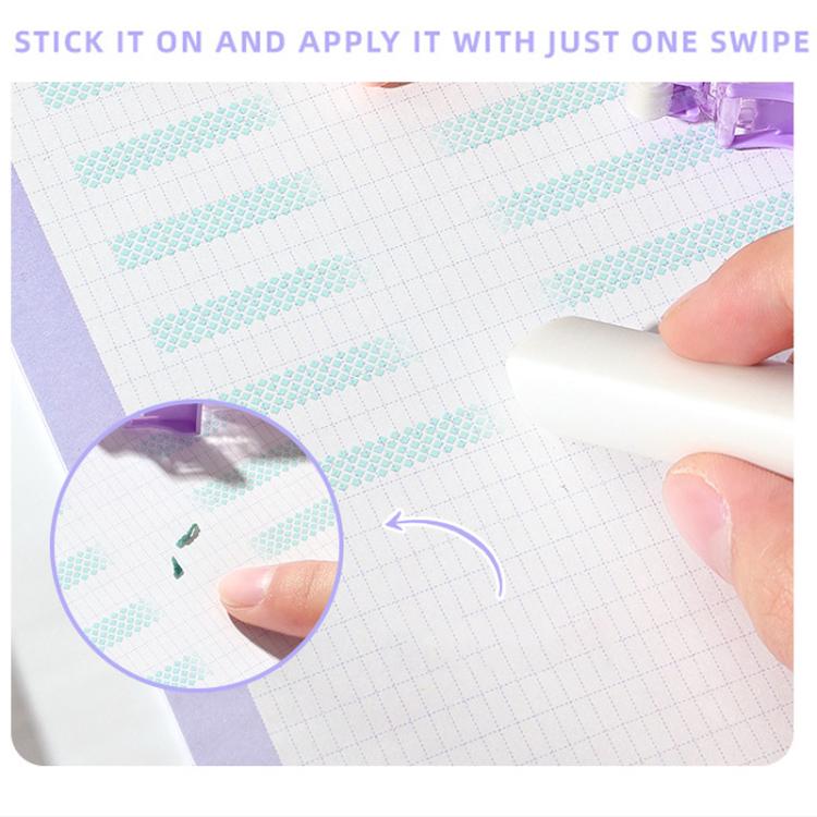 6m X 5mm Erasable Glue Tape Roller Dot Liner Glue High Tack No-Mess Adhesive Applicator For Scrapbooking, Arts And Crafts