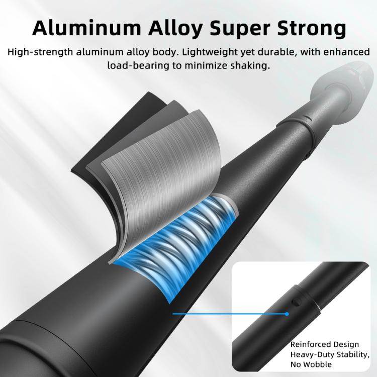 For Insta360 Ace Pro 1 / 2 / ACE / X5 Flymile Quick-Release Selfie Extension Tripod - Black