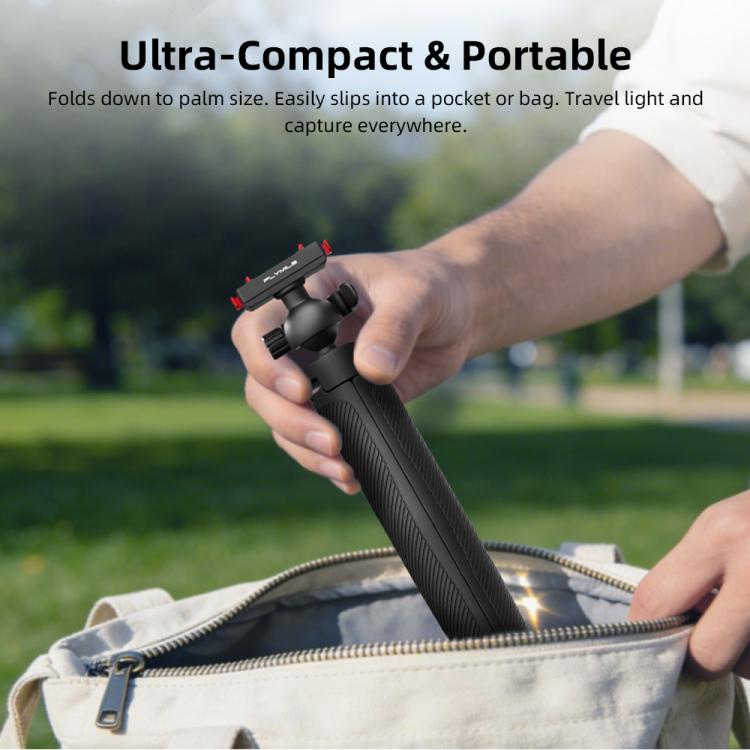 For Insta360 Ace Pro 1 / 2 / ACE / X5 Flymile Quick-Release Selfie Extension Tripod - Black