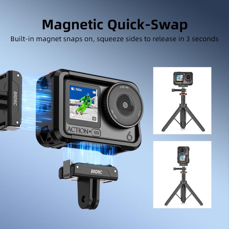 BRDRC For DJI Magnetic Quick-Release Base Two-Claw Stand Extension Accessory