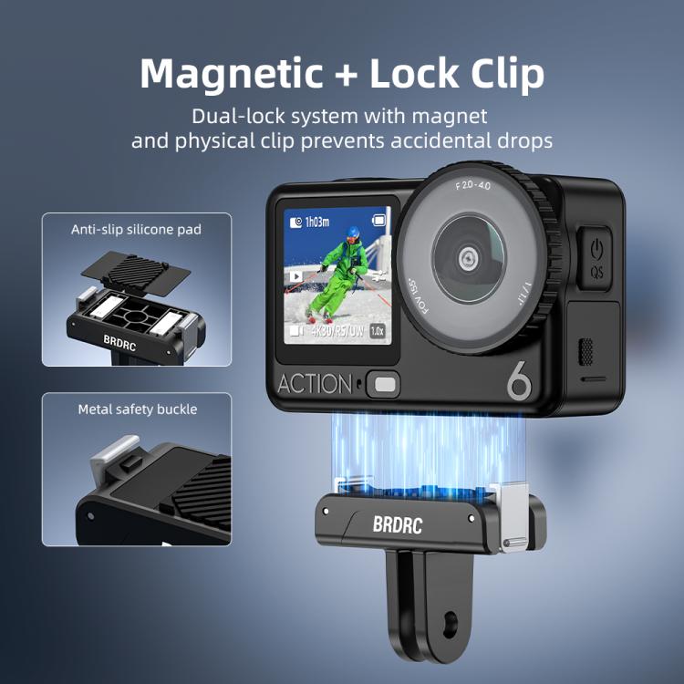 BRDRC For DJI Magnetic Quick-Release Base Two-Claw Stand Extension Accessory