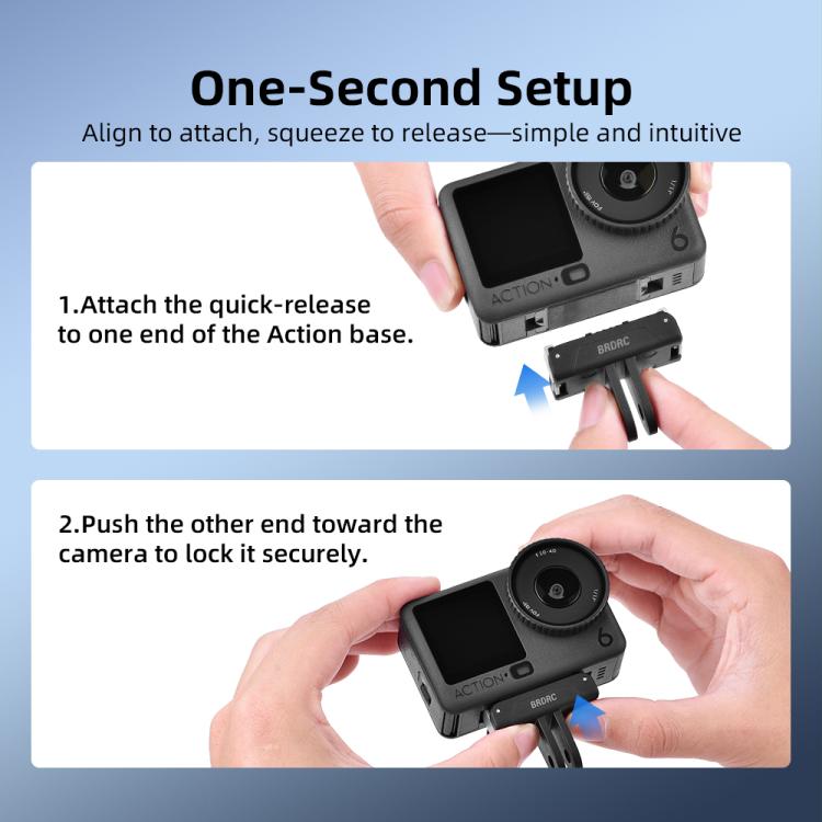 BRDRC For DJI Magnetic Quick-Release Base Two-Claw Stand Extension Accessory