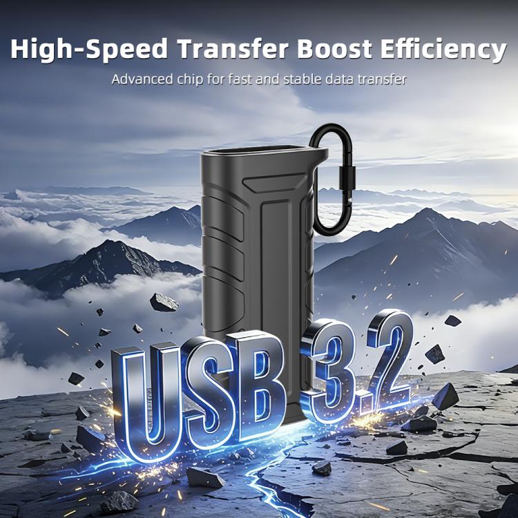 BRDRC Multi-Functional SD/TF Flash Transfer Card High-Speed Reader Storage Box - Black
