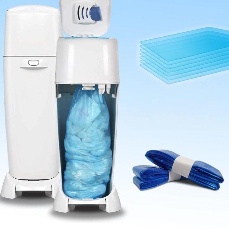4.5m Diaper Pail Refills Continuous Folding Trash Bags Compatible with Munchkin, Diaper Genie, and Litter Genie