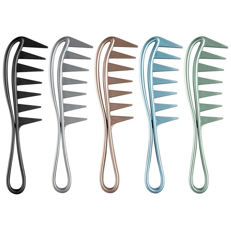 Wide Tooth Hair Comb For Men Retro Texture Slicked-Back Hair Style Tool For Pompadour & Quiff