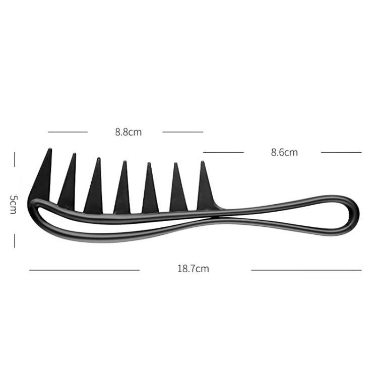 Wide Tooth Hair Comb For Men Retro Texture Slicked-Back Hair Style Tool For Pompadour & Quiff