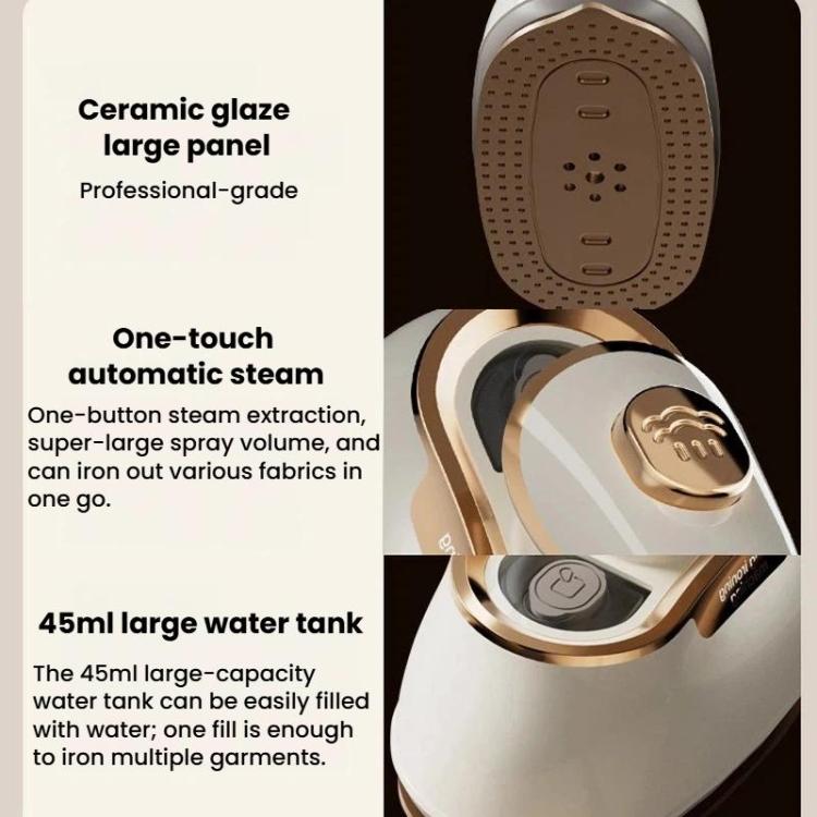 YD-05 Handheld Household Steam Iron Portable Foldable 2 In 1 Wet & Dry Garment Steamer EU Plug