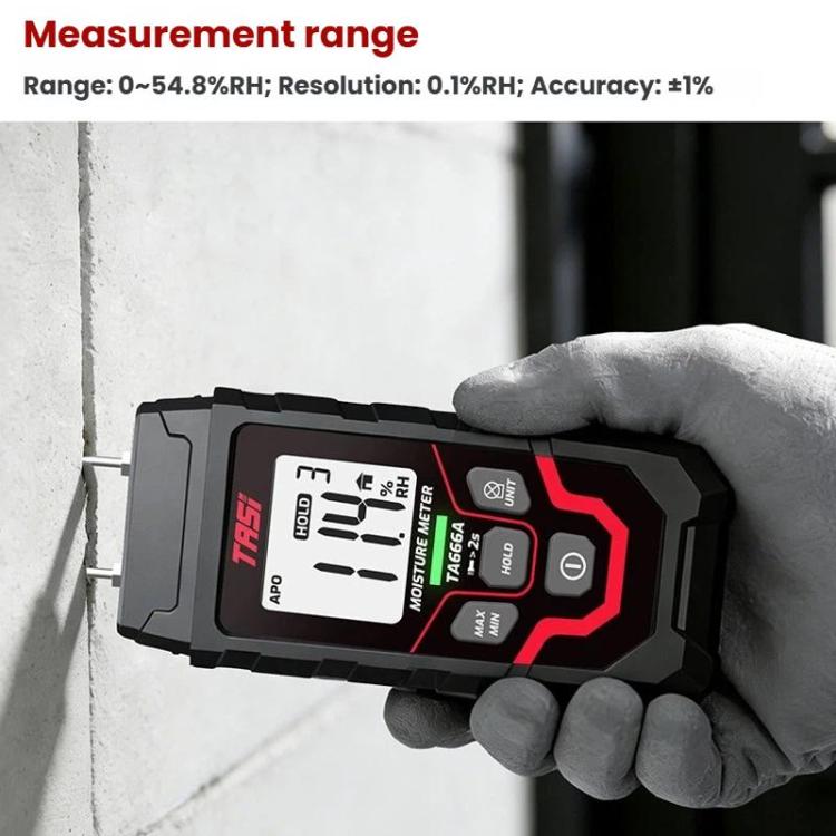 TASI TA666A Wood Moisture Meter Rapid Moisture Content Tester