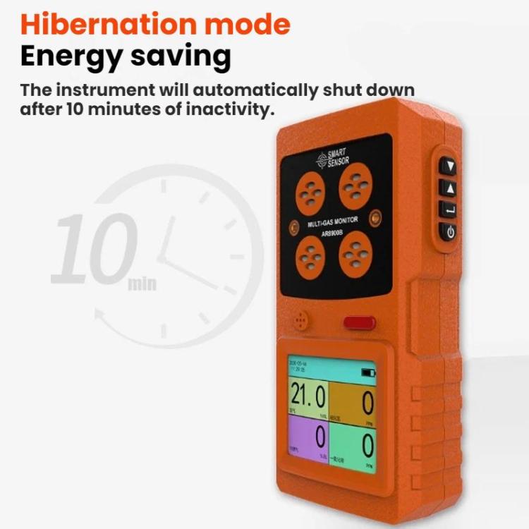 SMART SENSOR 4 In 1 Explosion-Proof Gas Concentration Detector - AR8900B English