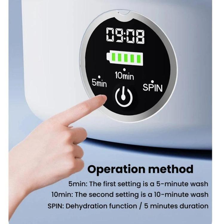 P-2 Mini Desktop Washing Machine For Underwear & Panties Portable Socks Washing Cup, Spec: With Bucket