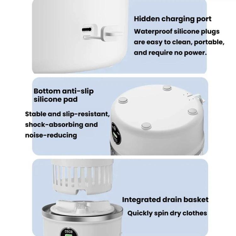 P-2 Mini Desktop Washing Machine For Underwear & Panties Portable Socks Washing Cup, Spec: With Bucket