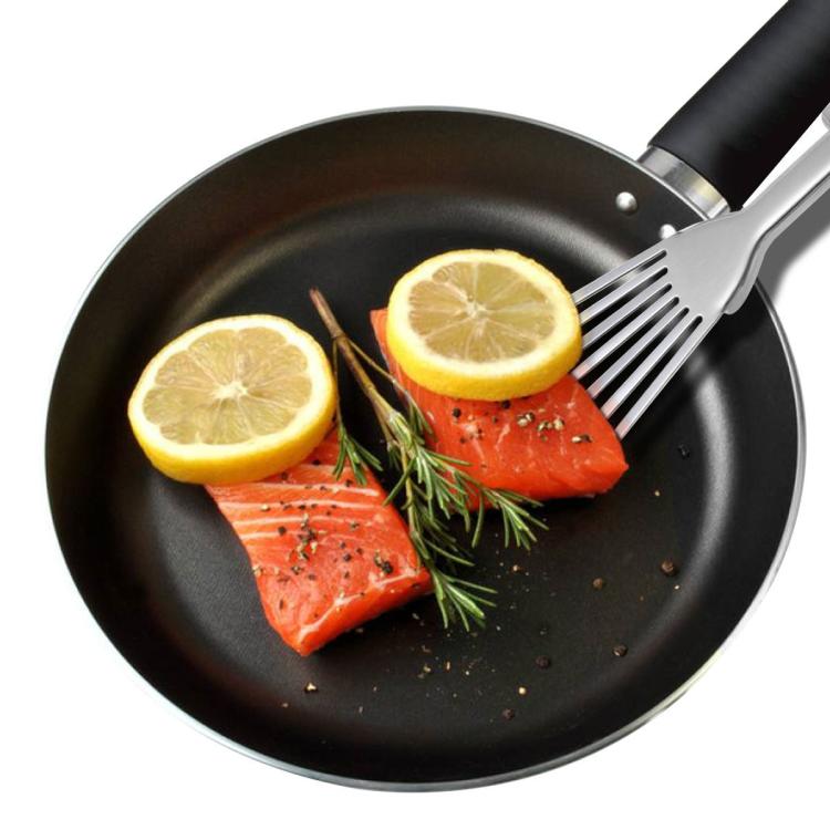 LsCook Household Stainless Steel Steak Fish Spatula Multi-Functional Slanted Strainer Spatula, Size: 32.5 x 8cm