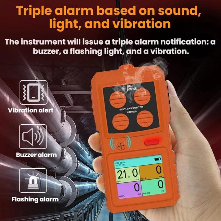 SMART SENSOR 4 In 1 Gas Concentration Explosion-Proof Detector - AR8900A English