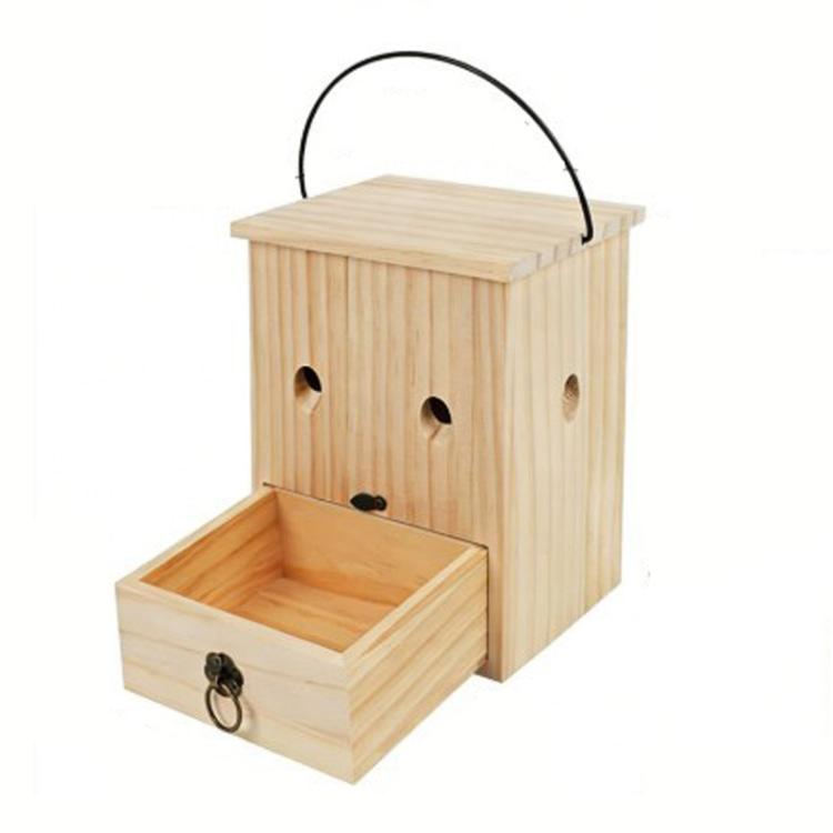 Carpenter Bee Trap Sustainable Wooden Wasp Trap For Outdoor Use, Effective Hornet & Yellow Jacket Catcher Hanging Insect Trap D Type