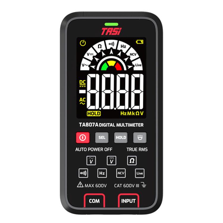 TASI TA807A Digital Fully Automatic Smart Burn-Proof Multifunction Large-Screen Multimeter Voltage Resistance Frequency Tester