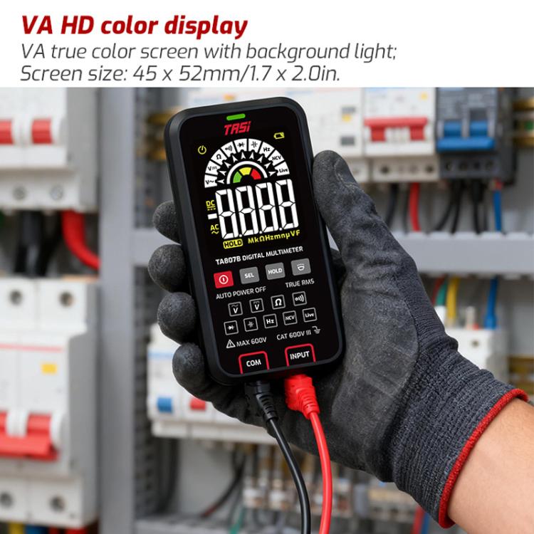 TASI TA807B With Capacitance Test Digital Fully Automatic Smart Burn-Proof Multifunction Large-Screen Multimeter Voltage Resistance Frequency Tester