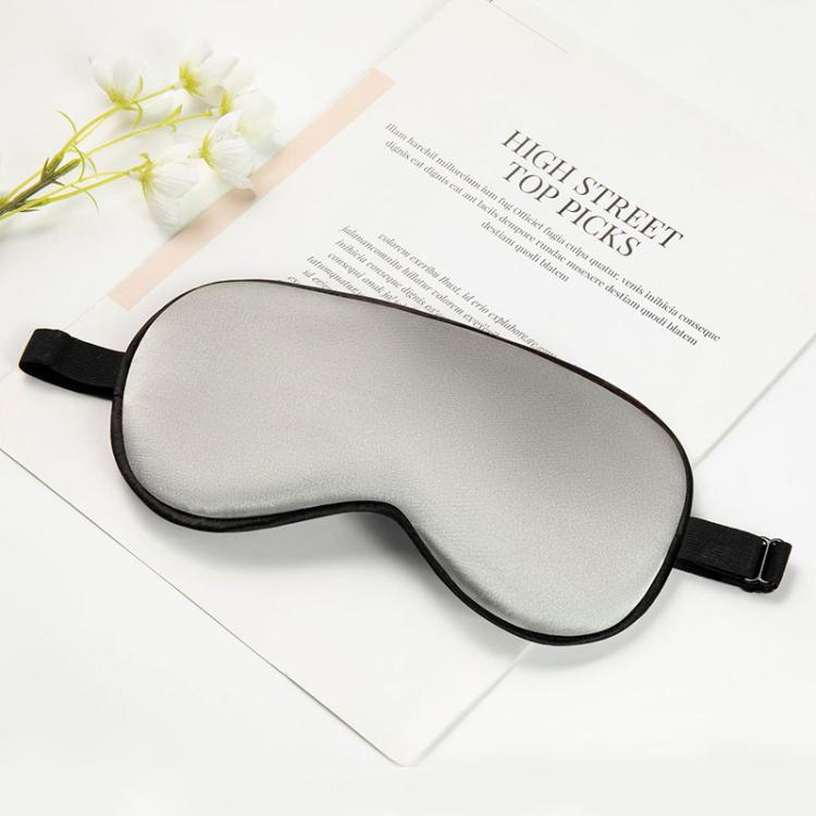 Silk Sleep Mask with Adjustable Buckle & Latex Strap Light Blocking Eye Mask