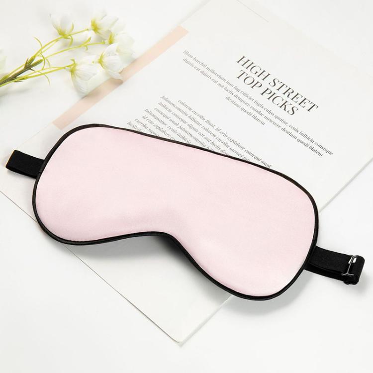 Silk Sleep Mask with Adjustable Buckle & Latex Strap Light Blocking Eye Mask