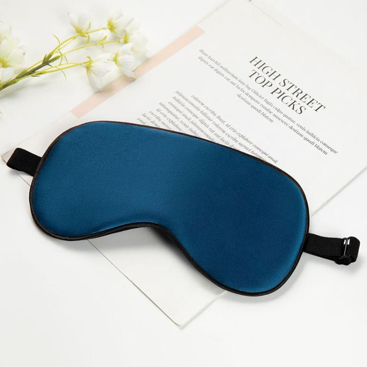 Silk Sleep Mask with Adjustable Buckle & Latex Strap Light Blocking Eye Mask