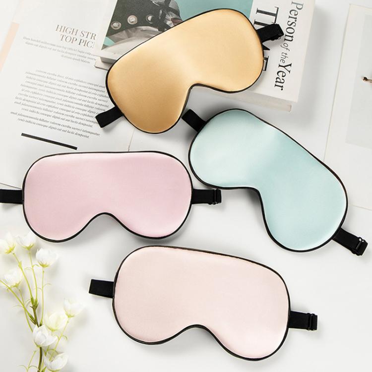 Silk Sleep Mask with Adjustable Buckle & Latex Strap Light Blocking Eye Mask