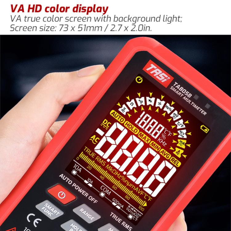 TASI TA805A Battery-powered Large Screen Digital Fully Automatic Smart Multimeter