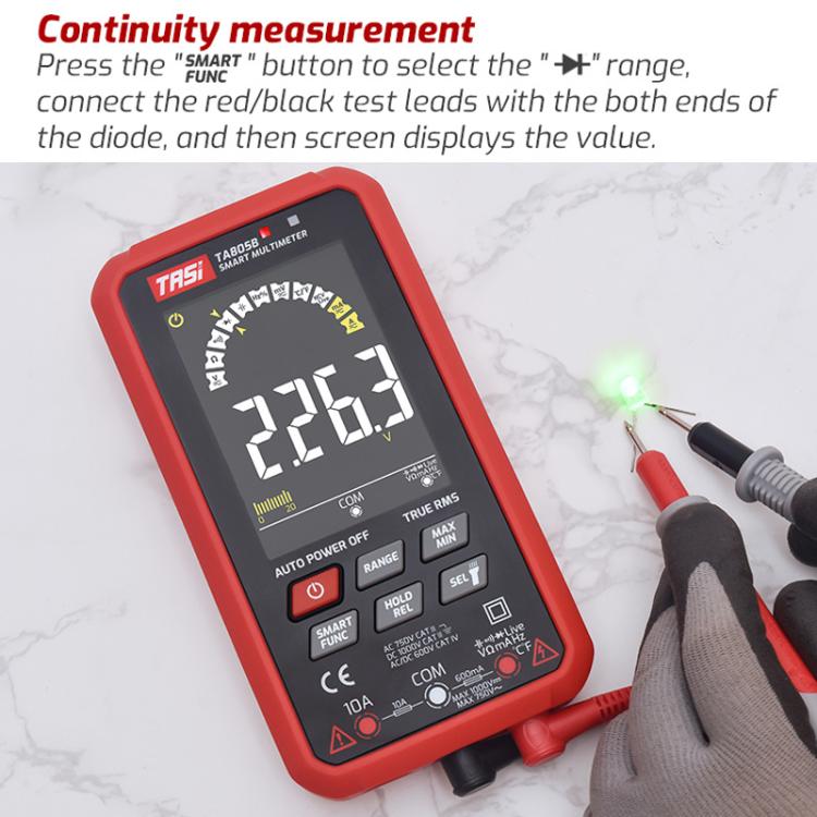 TASI TA805B Rechargeable Large Screen Digital Fully Automatic Smart Multimeter