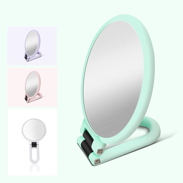 15X 12cm Double Sided Magnifying Makeup Mirror with Handle Folding Pedestal Mirror Portable Travel Vanity Mirror