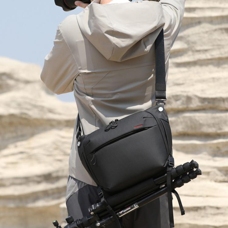 BANGE XJ328 Men DSLR Camera Storage Bag Portable Travel Multi-Functional Crossbody Bag - Black