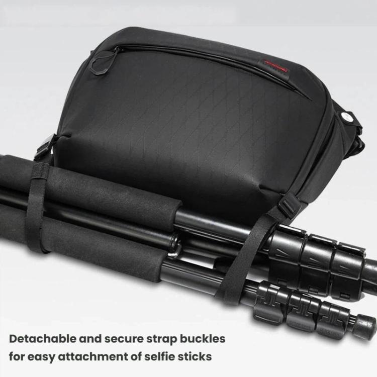BANGE XJ328 Men DSLR Camera Storage Bag Portable Travel Multi-Functional Crossbody Bag - Black