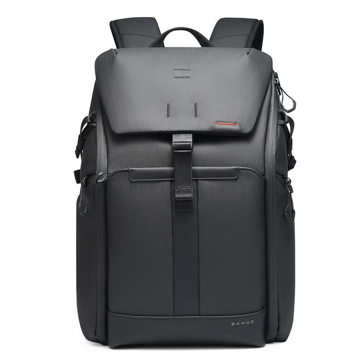 BANGE SJ327 Large Capacity Commuter Travel Backpack Shock-Resistant Laptop Camera Bag - Black