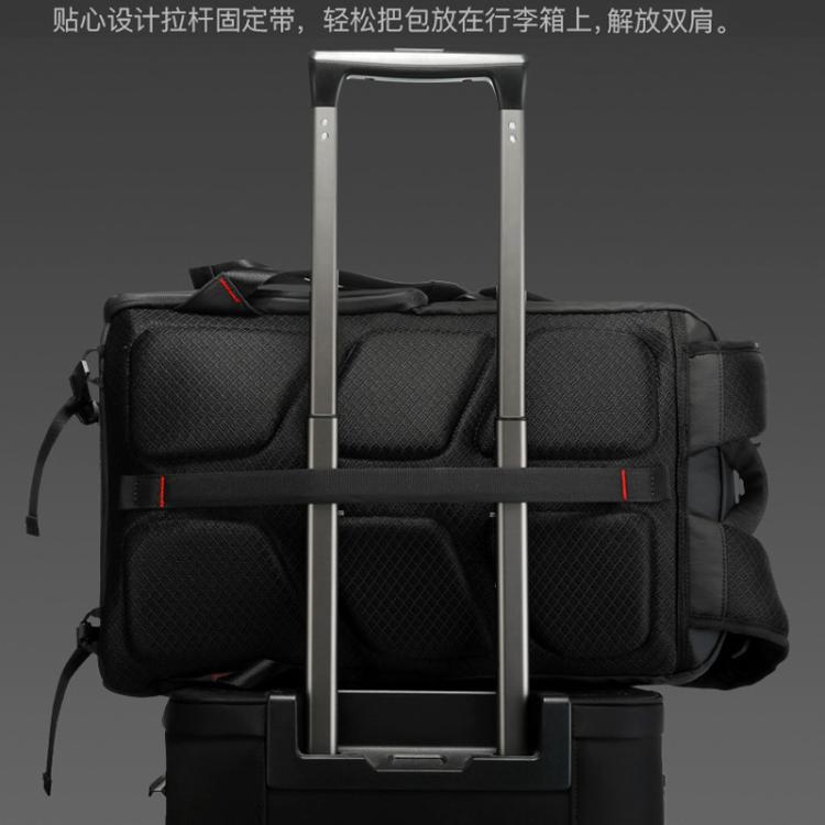 BANGE SJ327 Large Capacity Commuter Travel Backpack Shock-Resistant Laptop Camera Bag - Black