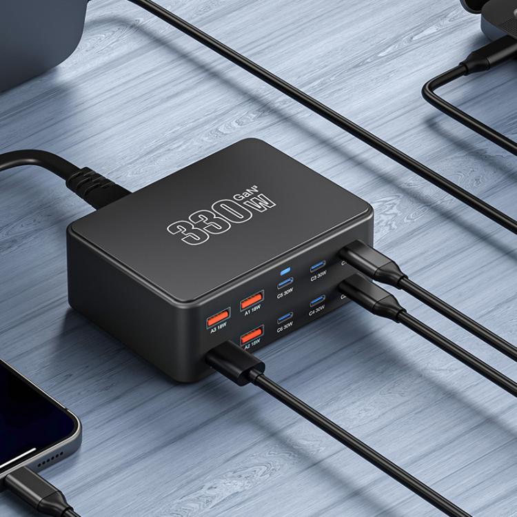 330W GaN Super Fast Charging Multi-Port Charger - Kor Plug