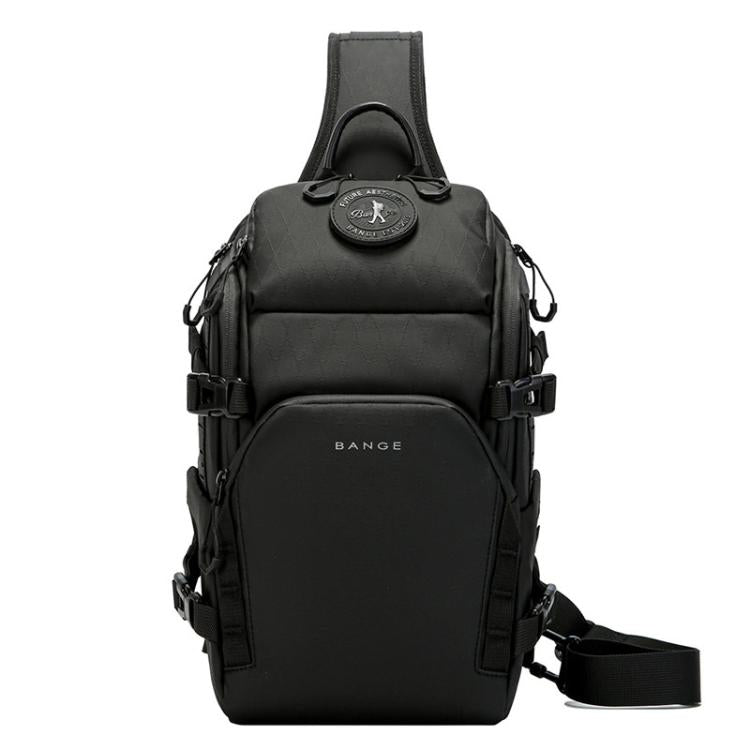 BANGE FW-231 Outdoor Cycling Chest Pack Men Multifunctional Durable Large-Capacity Crossbody Bag - Black
