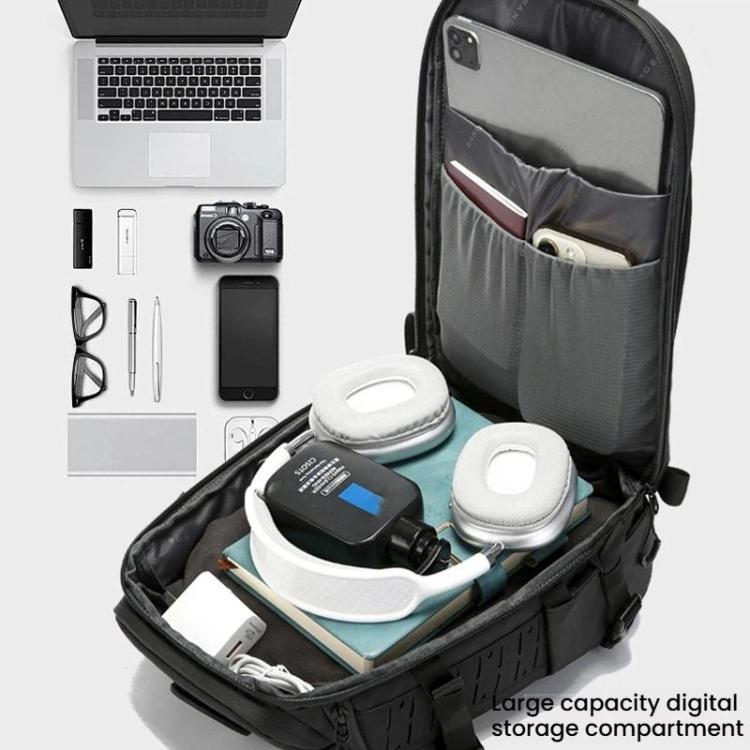 BANGE FW-231 Outdoor Cycling Chest Pack Men Multifunctional Durable Large-Capacity Crossbody Bag - Black