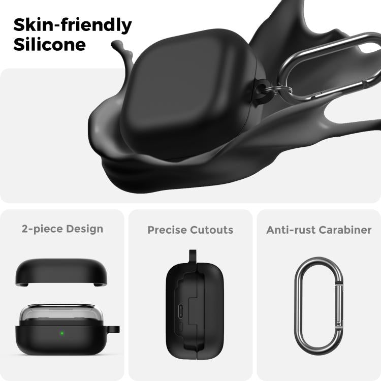 For Samsung Galaxy Buds4 / 4 Pro AhaStyle WG162 Silicone Split Protective Case