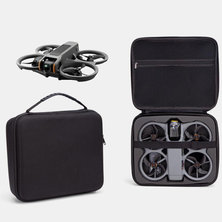 For DJI Avata 360 Drone Body Hard Carrying Case Portable Travel Storage Bag with 600D Nylon Fabric Water-Resistant & Shockproof Handbag - Black