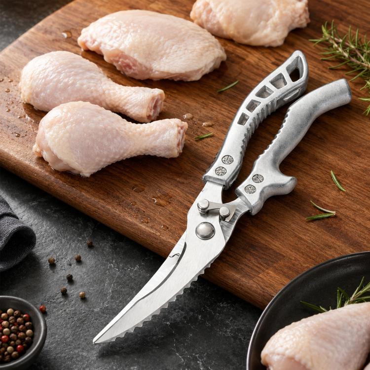 LsCook High Hardness Stainless Steel Heavy-Duty Chicken Bone Scissors Multi-Functional Kitchen Shears for Home Use - Boxed